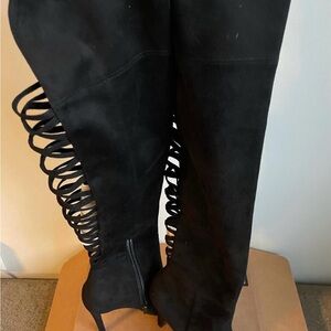 Black Over-the-Knee Women's Boots